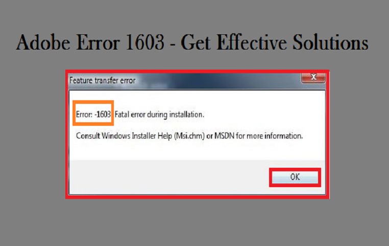 java install did not complete error code 1603